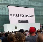 Yoko rings Bells For Peace in Manchester 